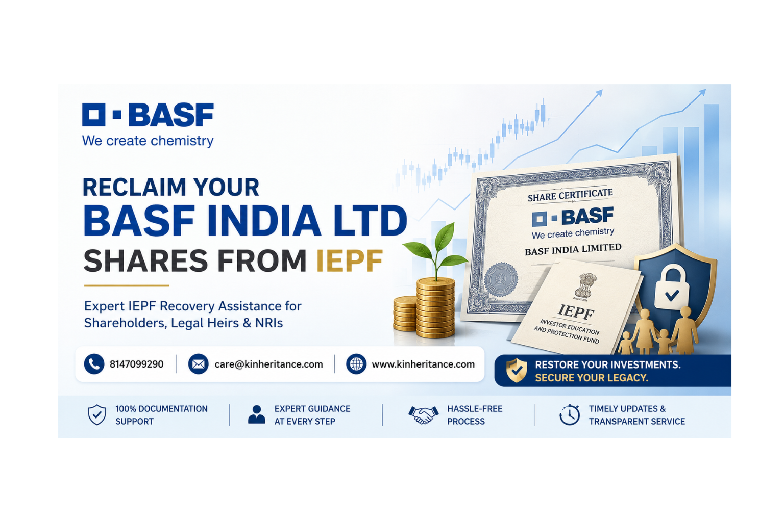Reclaim BASF India Ltd Shares from IEPF with Kinheritance | Complete IEPF Share Recovery Guide